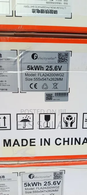 Felicity Solar 5kWh 25.6V Lithium Battery