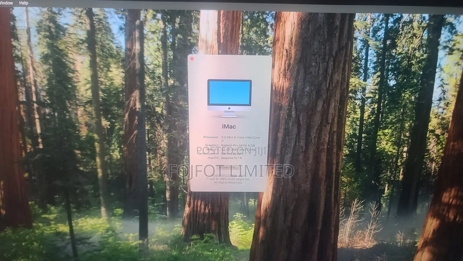 Desktop Computer Apple iMac 8GB Intel Core i5 SSD 256GB