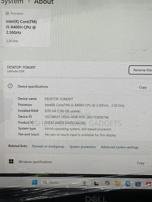 Laptop Dell Latitude 5591 8GB Intel Core i5 SSD 256GB