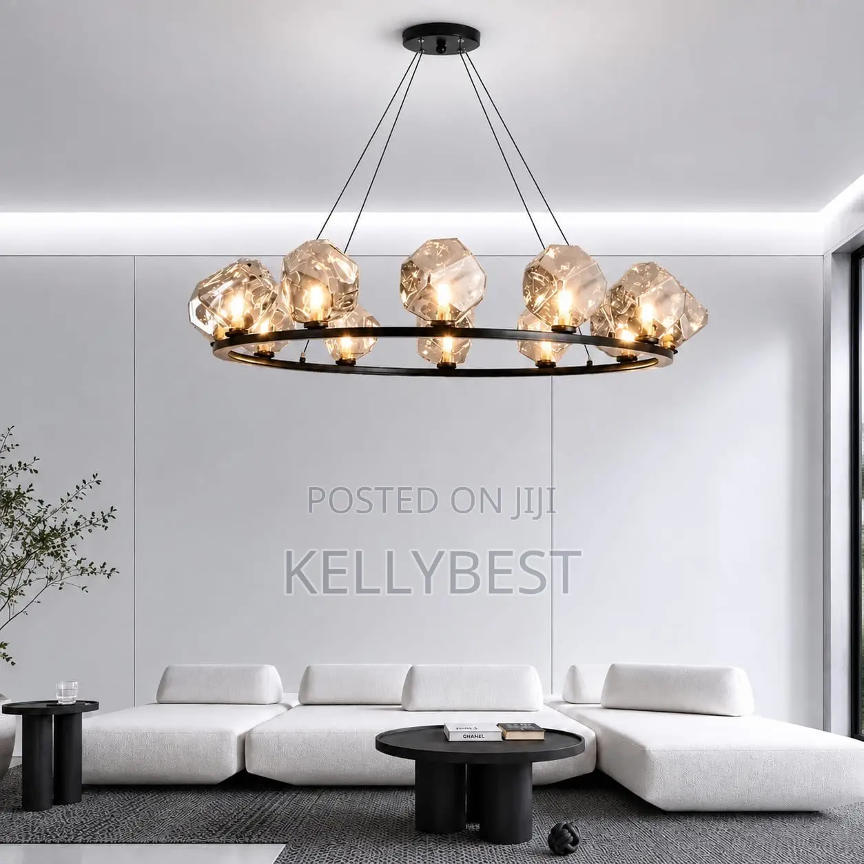 Crystal Ring Chandelier