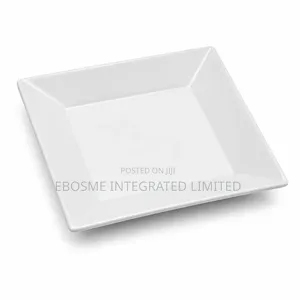 White Square Serving Plate