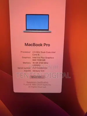Laptop Apple MacBook Pro 2017 16GB Intel Core i5 SSD 512GB