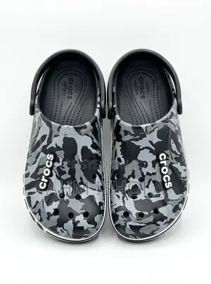 PREMIUM CAMOUFLAGE CLOGS Stylish Black & Grey Design Very Com