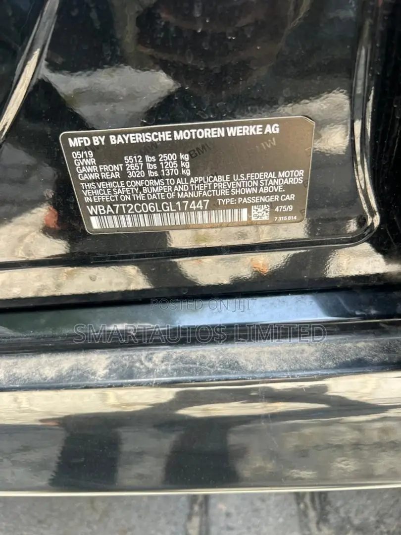 BMW 740 2019 Black