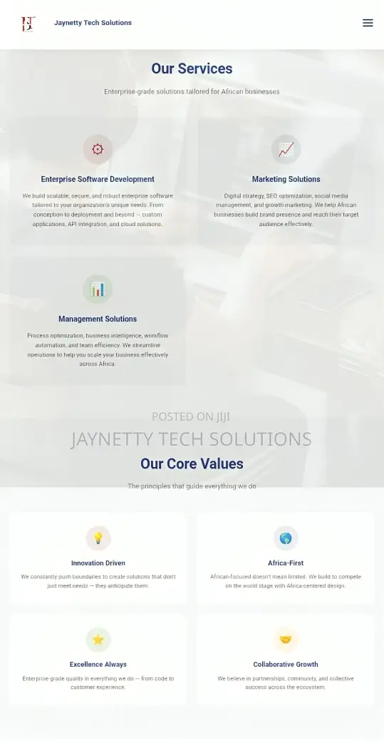 Professional Website for Serious Entrepreneurs