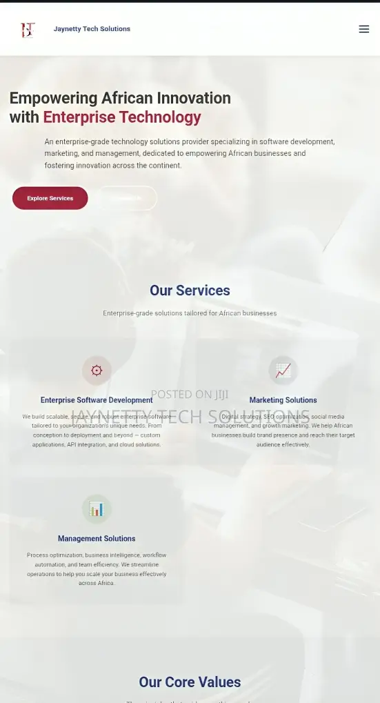 Professional Website for Serious Entrepreneurs