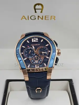 Premium Aigner Chronograph Leather Wristwatch in 4 Designs