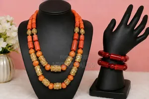 Original Traditional Coral Beads Jewelry Set