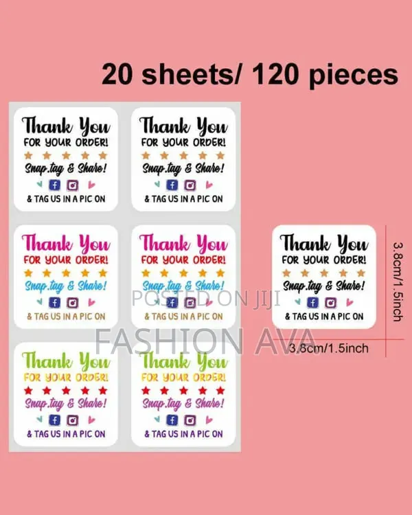 Packaging Material Stickers