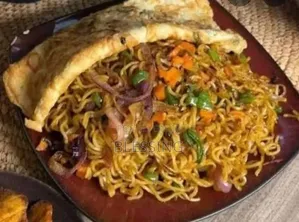Golden Spicy Fried Noodles