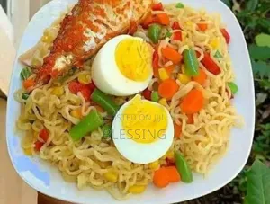 Golden Spicy Fried Noodles