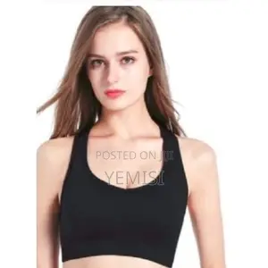 Ladies Sports Bratop for Jogging and Exercise (Black)