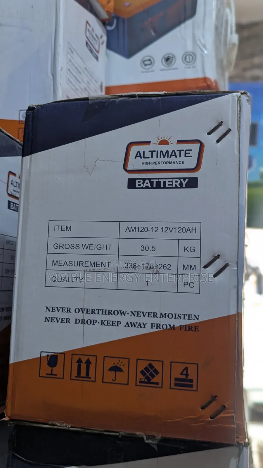 Altimate 120ah 12v Deep Cycle Solar Battery