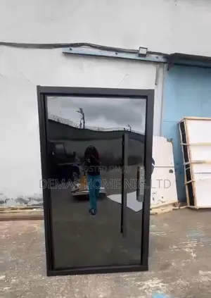 4 by 7ft Turkish Pivot Door Black