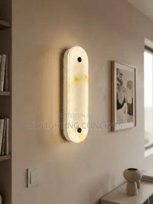 Modern Minimalist Spanish Alabaster Led Wall Light for Living Room.