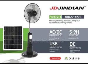 18 Inch Rechargeable Solar Fan