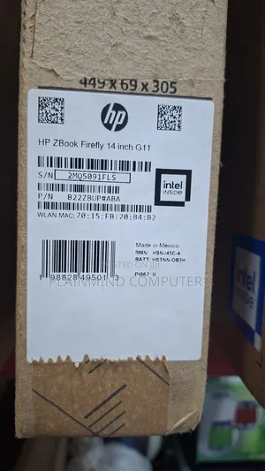 New Laptop HP ZBook Firefly 14 G11 16GB Intel Core Ultra 7 SSD 256GB