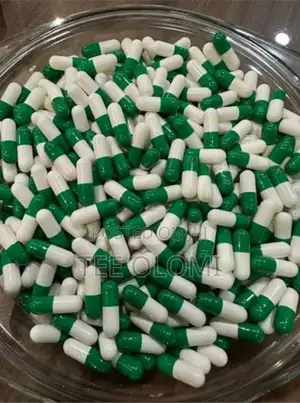 Empty Gelatin Capsules/Green White/Size 0/1,000 PCS