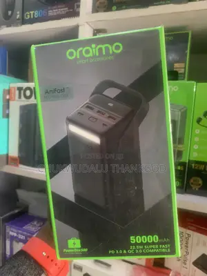 Oraimo 50000mAH Power Bank 85W Ultra Fast Charging,PowerJet 501
