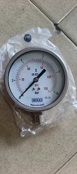 Pressure Gauge Wika 0: 150psi Gauge