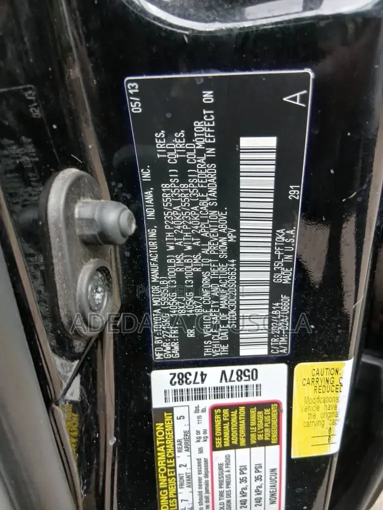 Toyota Sienna 2013 Black