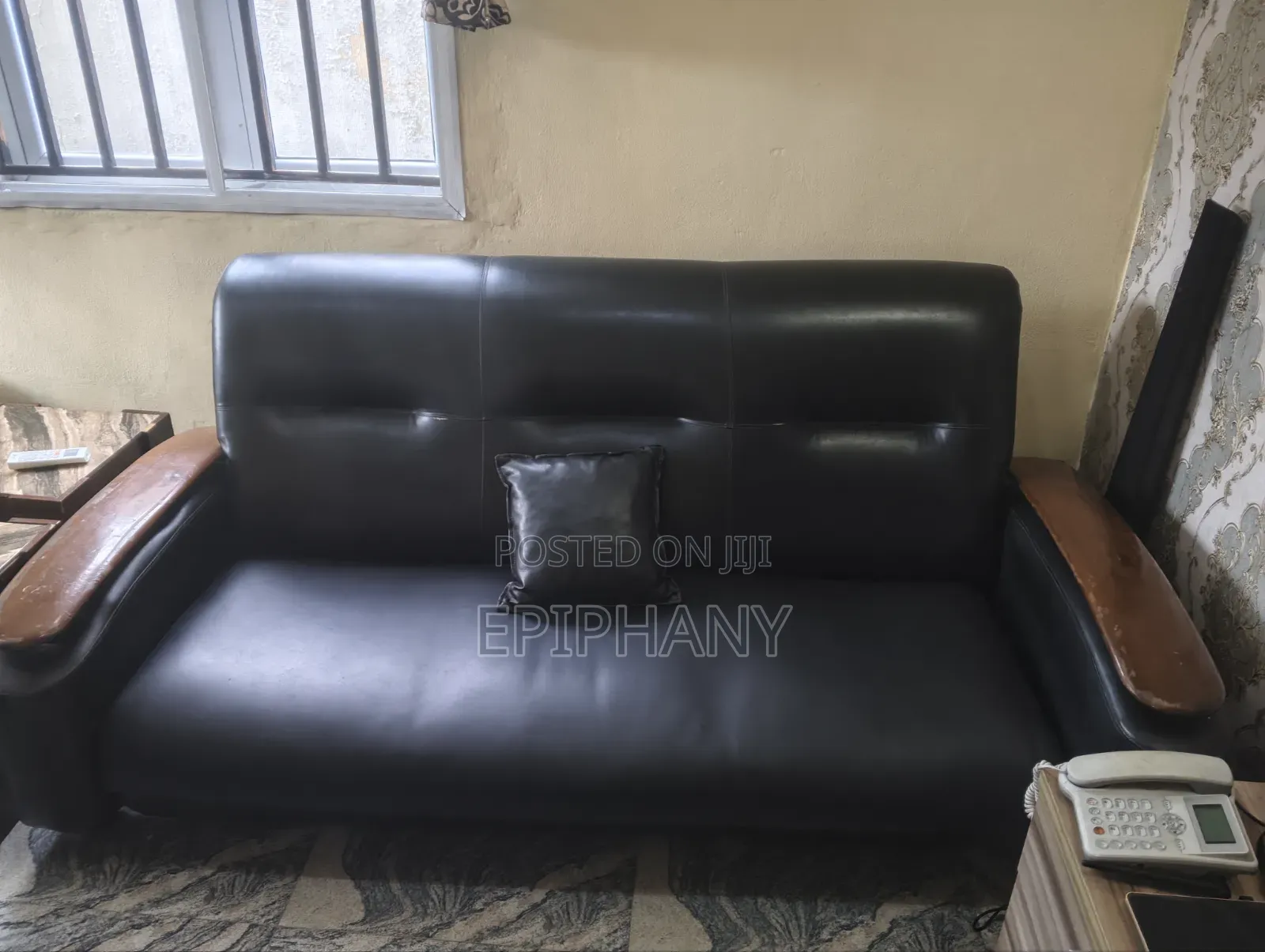 Set of 7-Seater Leather Chairs