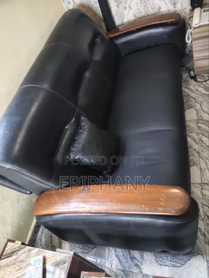 Set of 7-Seater Leather Chairs