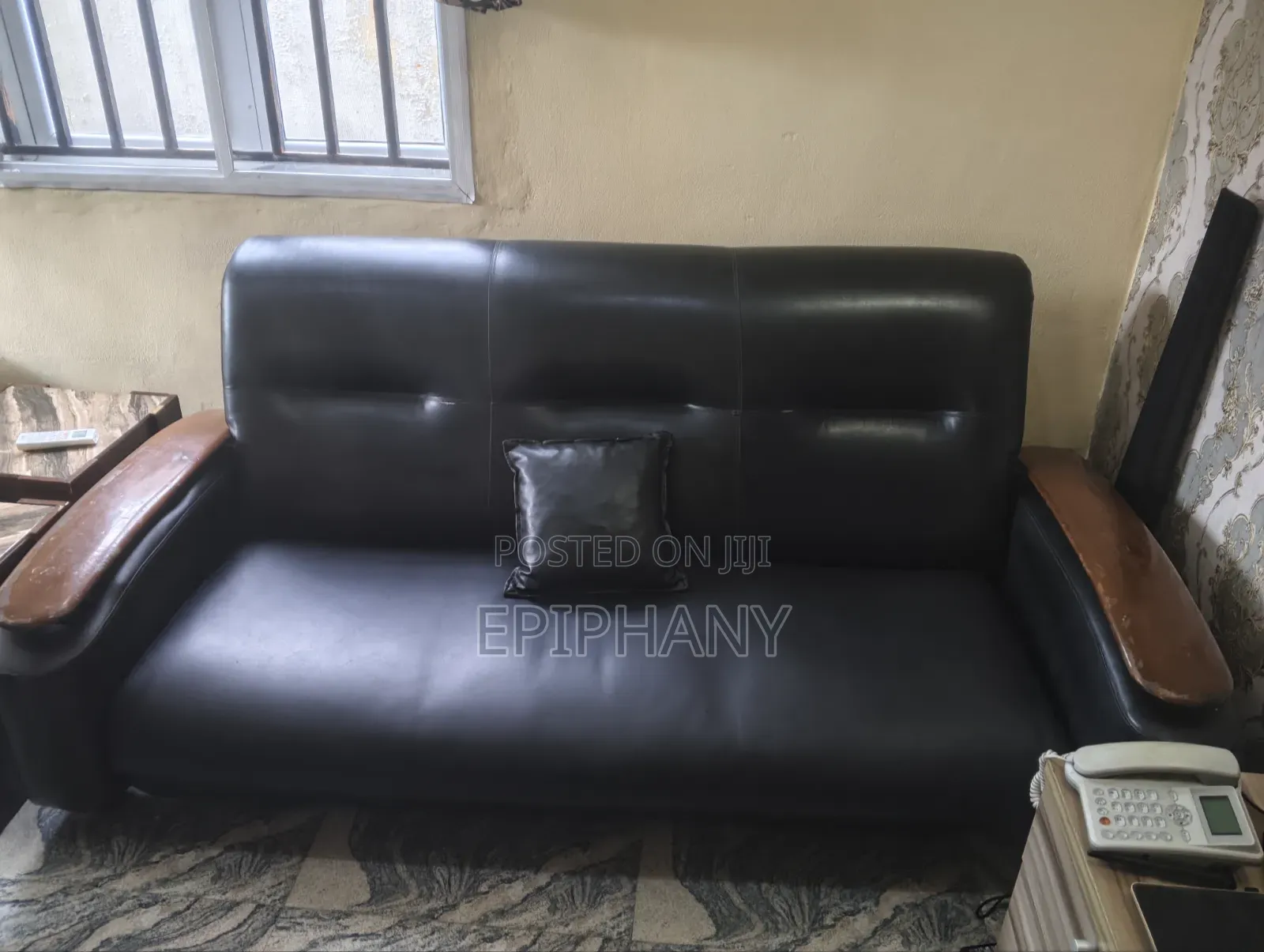 Set of 7-Seater Leather Chairs