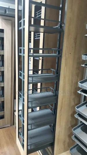 Pullout Storage Gray Iron Pantry