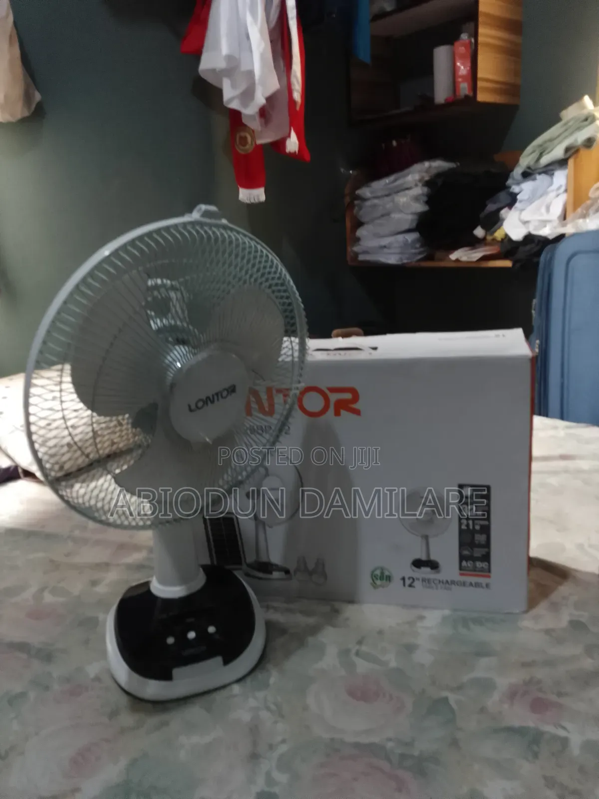 Rechargeable Table Fan