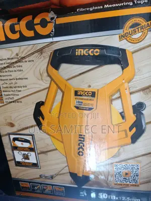 Ingco 50m Fiberglass Measuring Tape