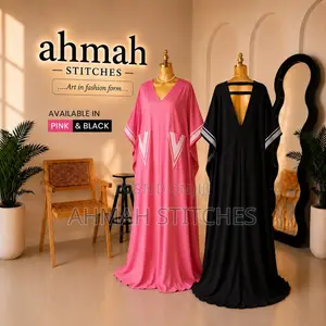 Elegant Women’s Kaftan Dress – Available in Pink & Black