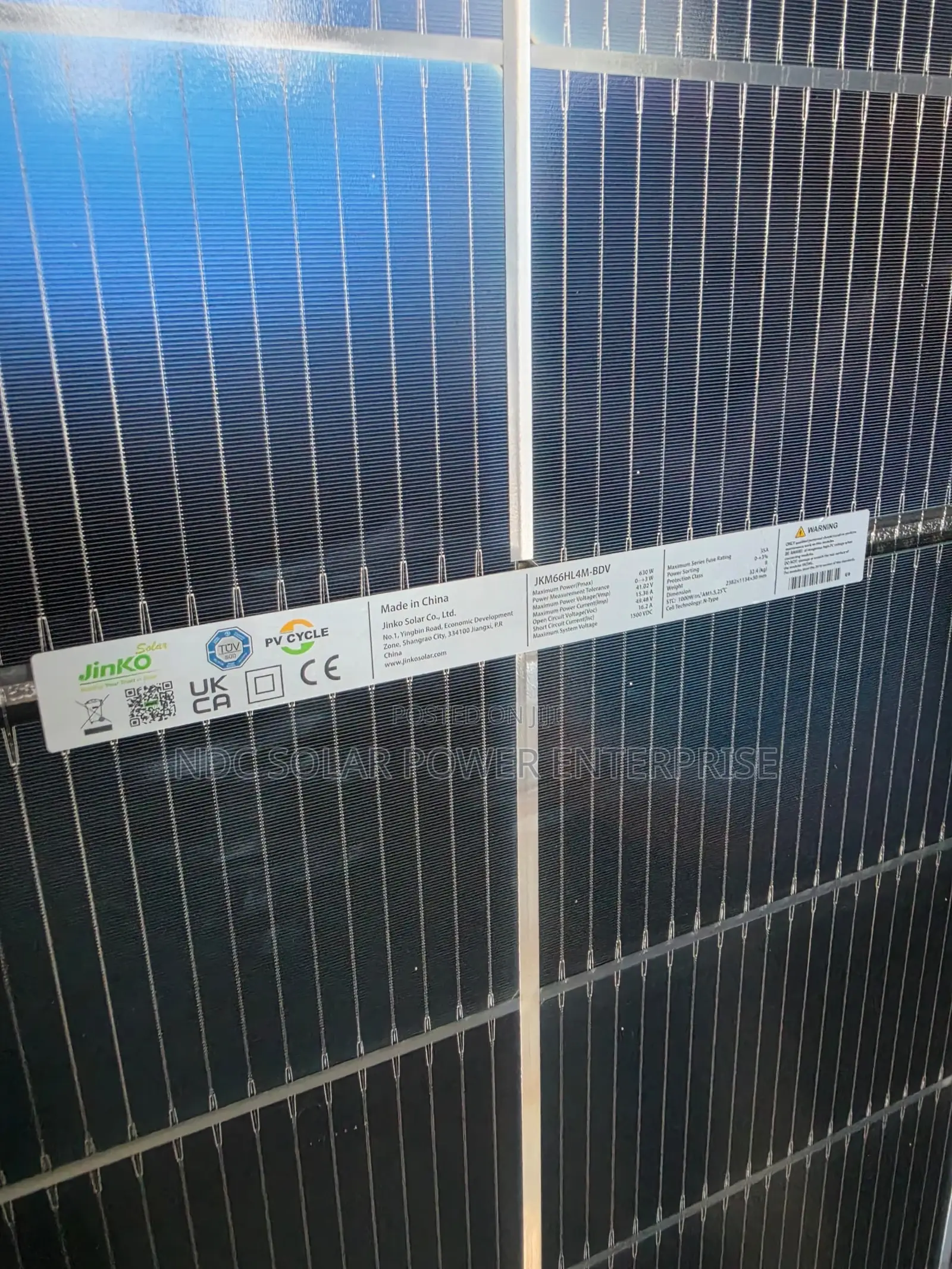 ORIGINAL JinKö Solar Panel www.jinkosolar.com 630w