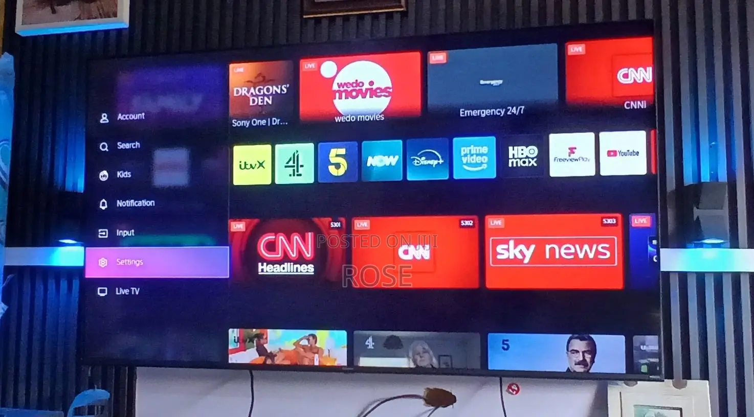 Hisense 65inches Smart Viddaa 8k Resolution