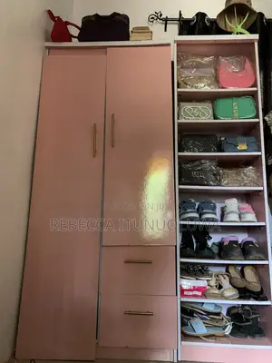 2 Door Big Wardrobe With With a Bag or Shoe Closet