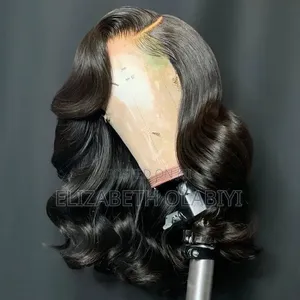 16 Inches SDD Glueless 6 by 6 Bouncy 💯 Percent Human Hair-Natural