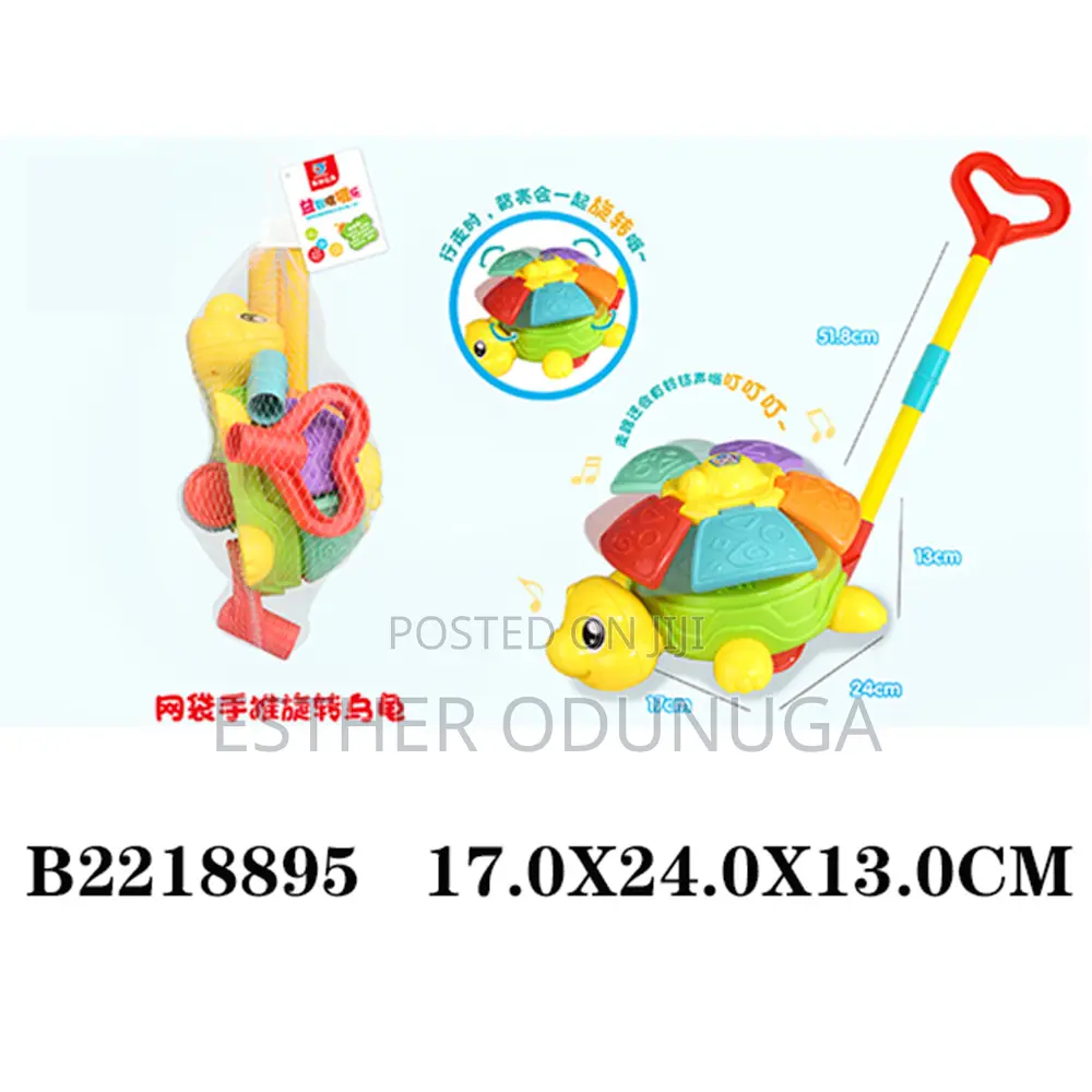 Toddler Push-and-Pull Turtle Walking Toy