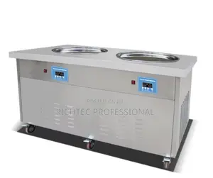 Commercial Rolled Ice Cream Machine – Mobile Dual-Pan Fry Ice Machine