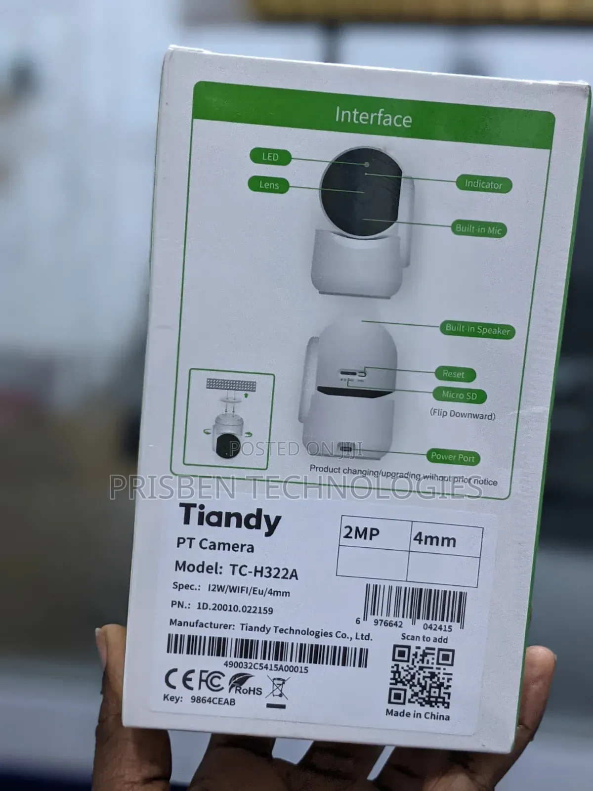 Tiandy Human Tracking Camera Wifi
