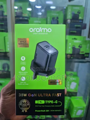 Oraimo 35W Fast Charger. Original & Fast Charging