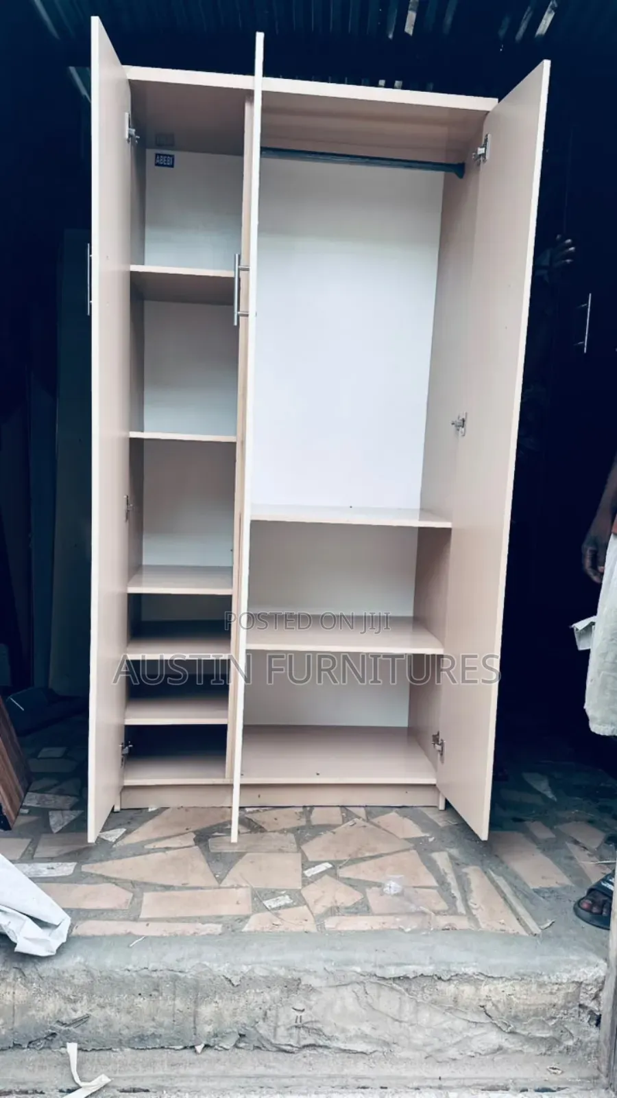 Creamy, Elegant 3 by 6 Wardrobe
