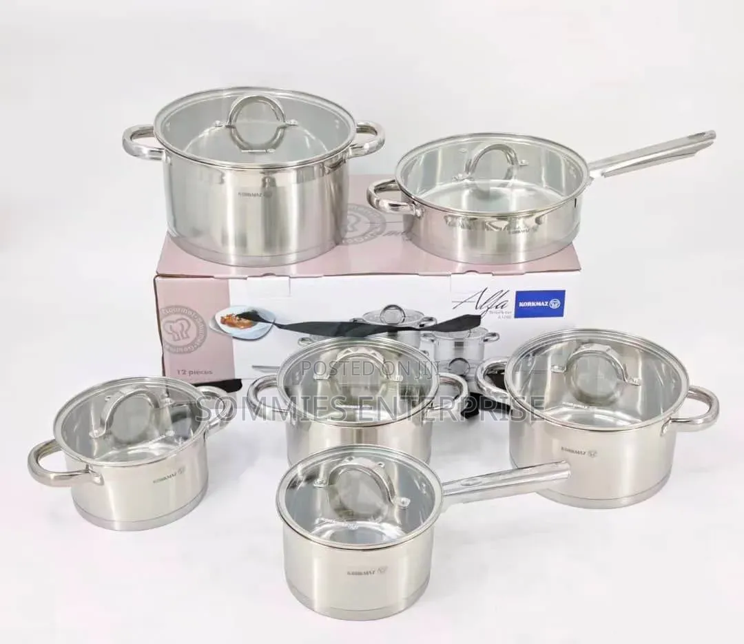 12pc Stainless Cookware Set