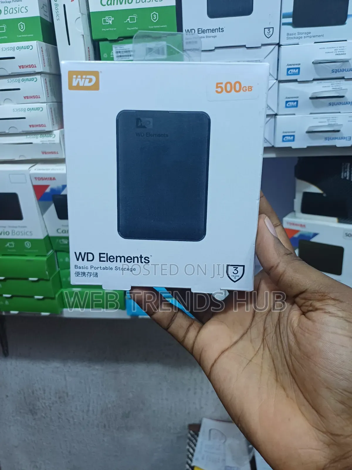Western Digital (WD) Elements 500GB External Hard Drive