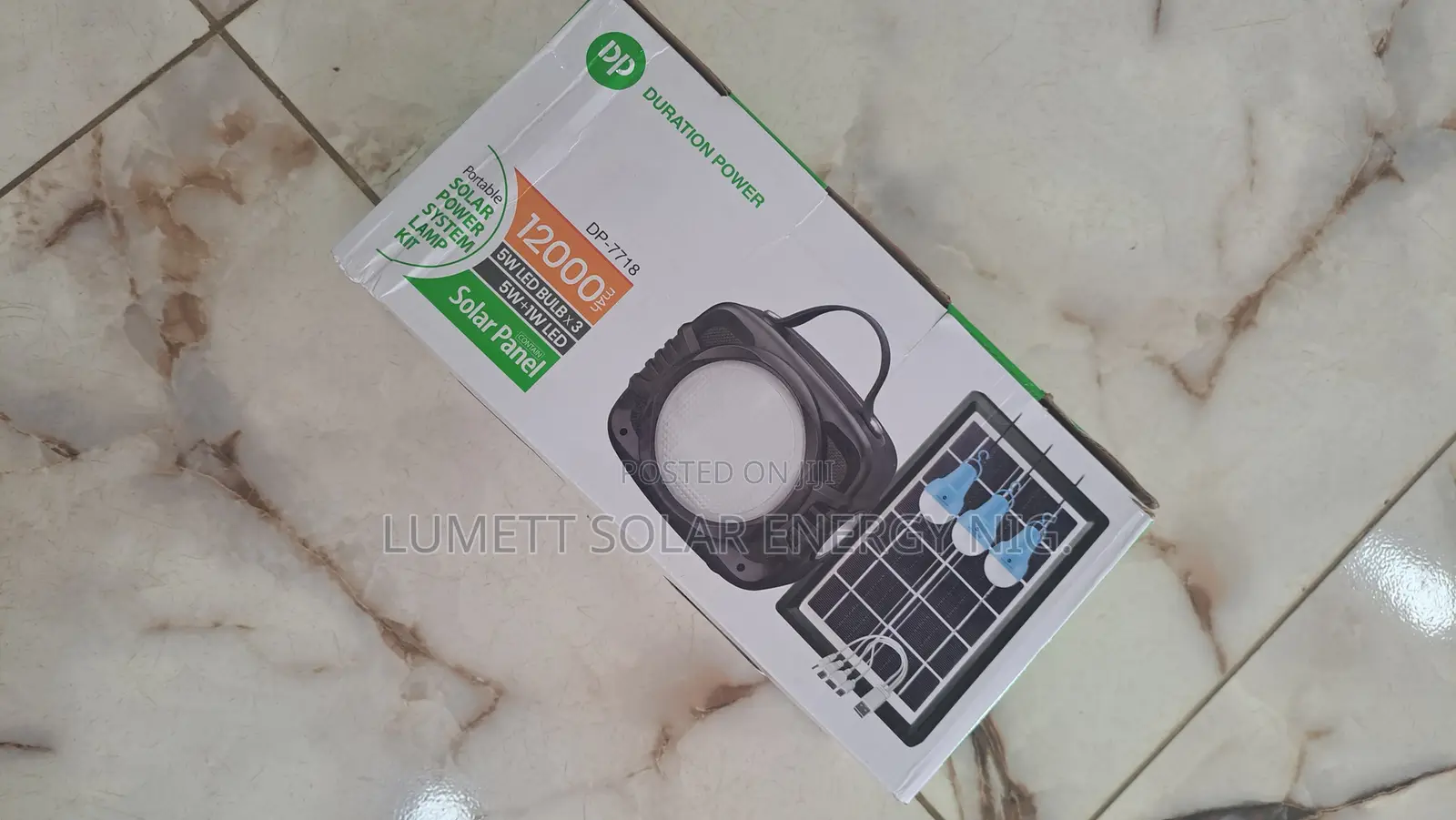 Portable Solar Power System Lamp Kit DP-7718