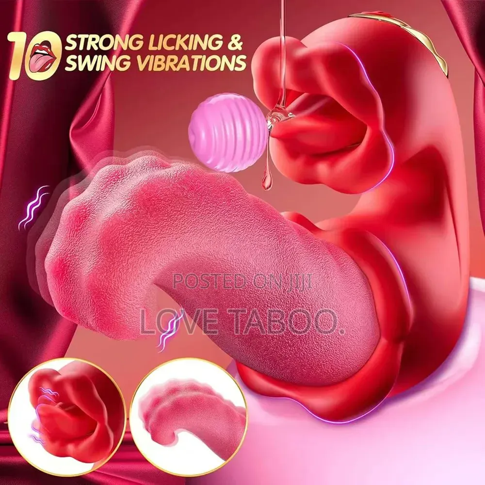 3-in-1 Double-Ended Tongue Licker Vibrator