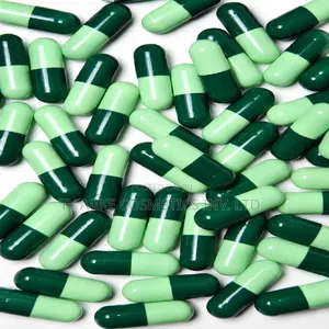 Empty Gelatin Capsules/Light, Dark Green/Size 0/1,000 PC's