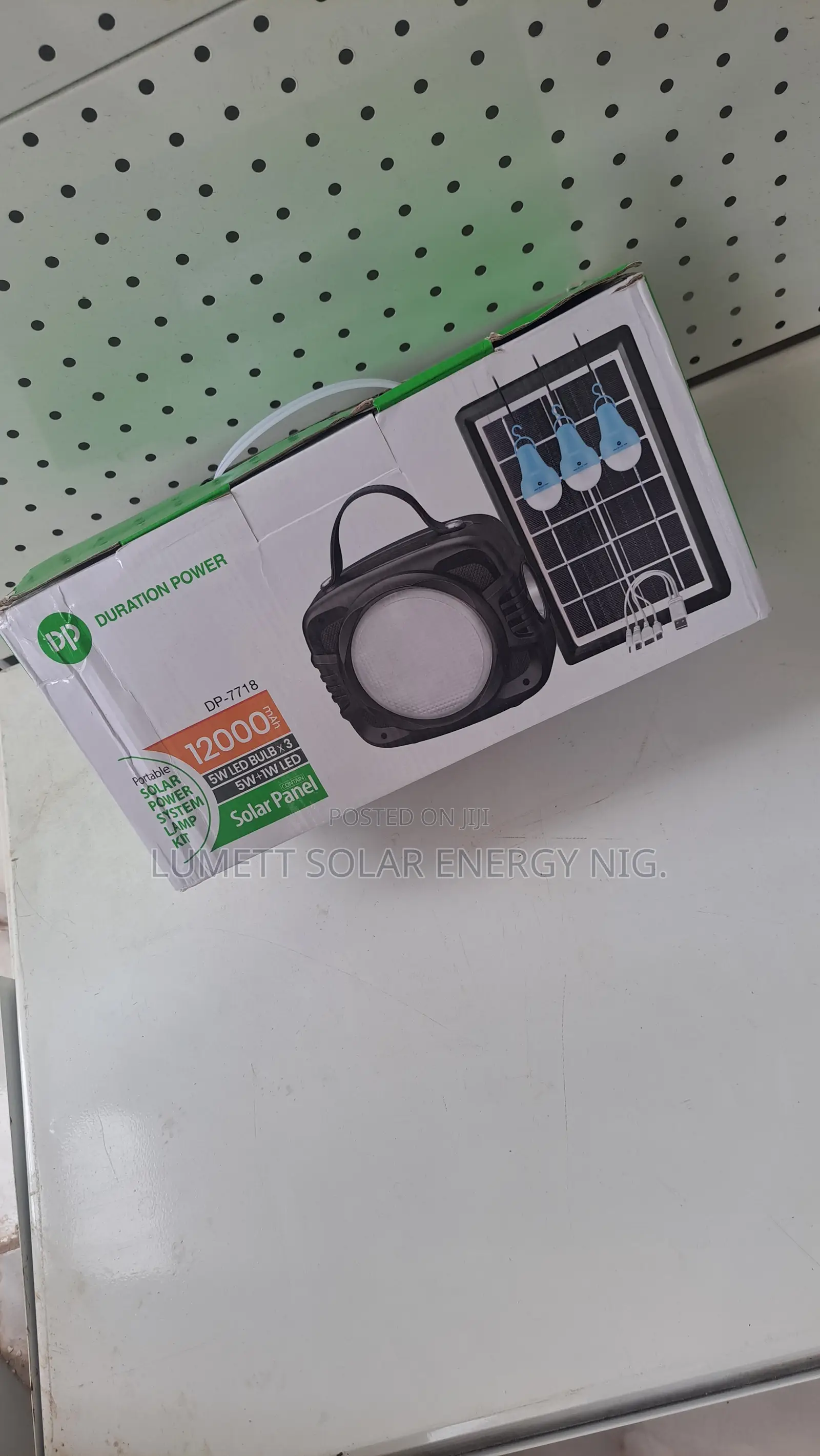Portable Solar Power System Lamp Kit DP-7718