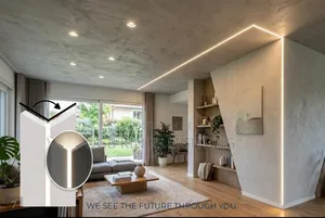 Plasterboard Light Cut Waterproof Aluminum Profile Light