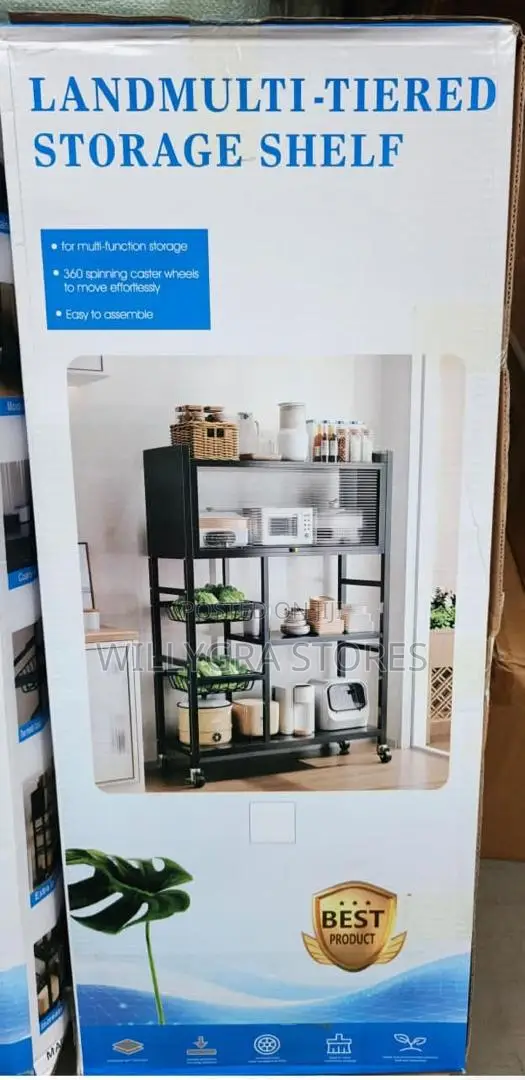 Land Multi-Tiered Storage Shelf