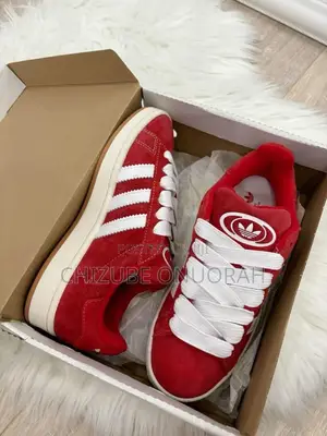Adidas Campus 00s Red White Gum Sneakers